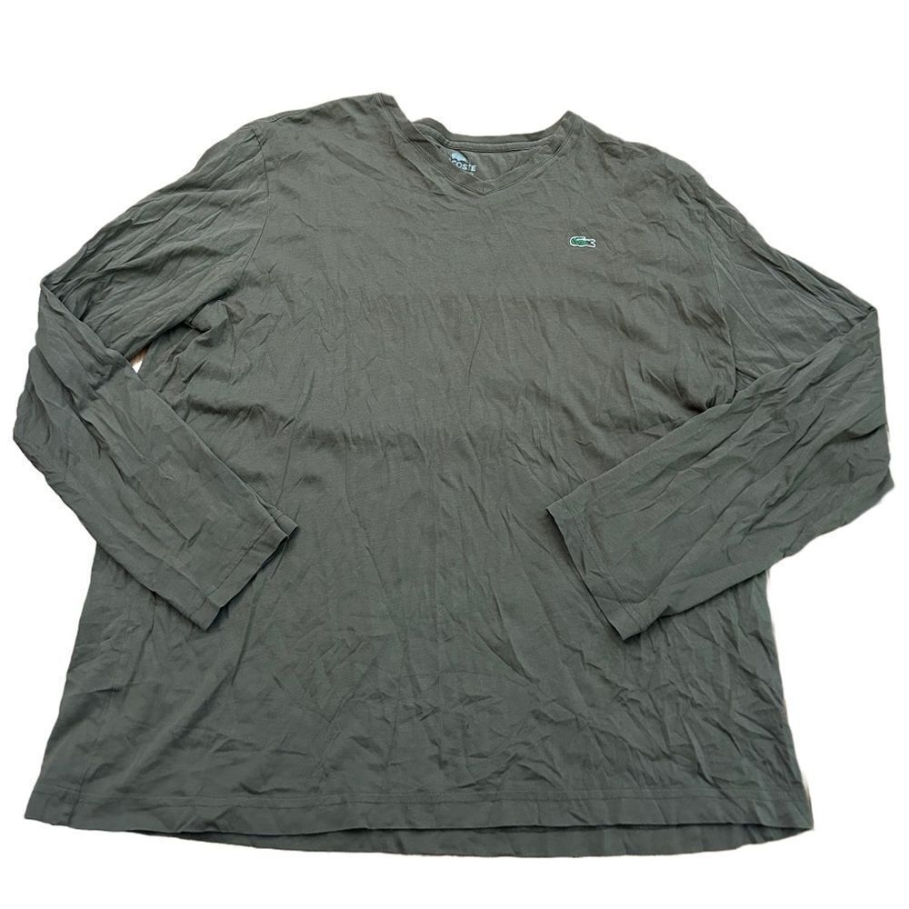 Lacoste Long Sleeve V-Neck Tshirt